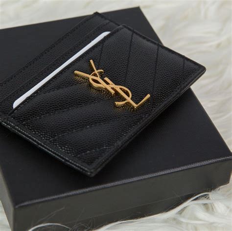 ysl cherry card holder|ysl monogram card holder.